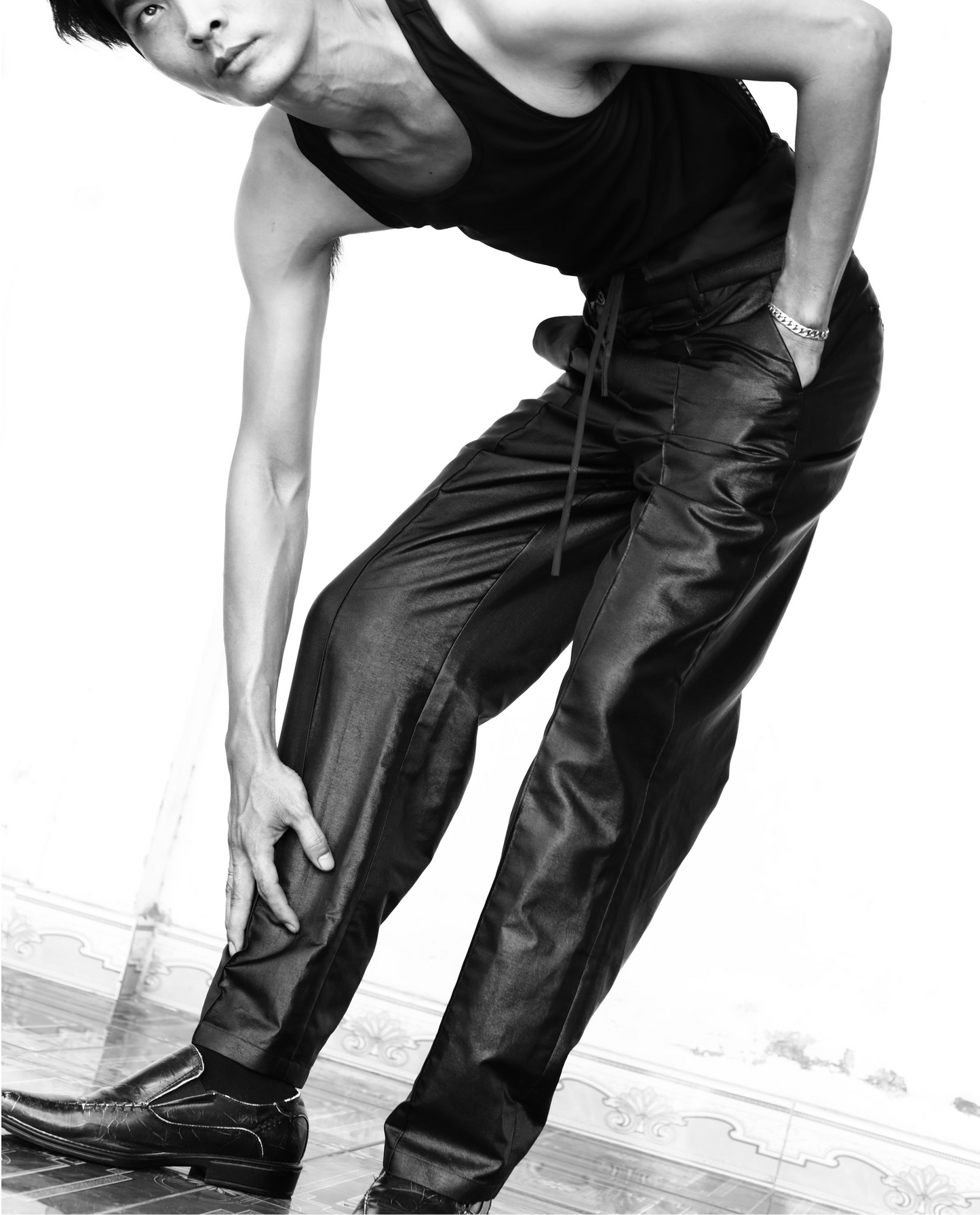 TAFFETA DOUBLE WAISTBAND