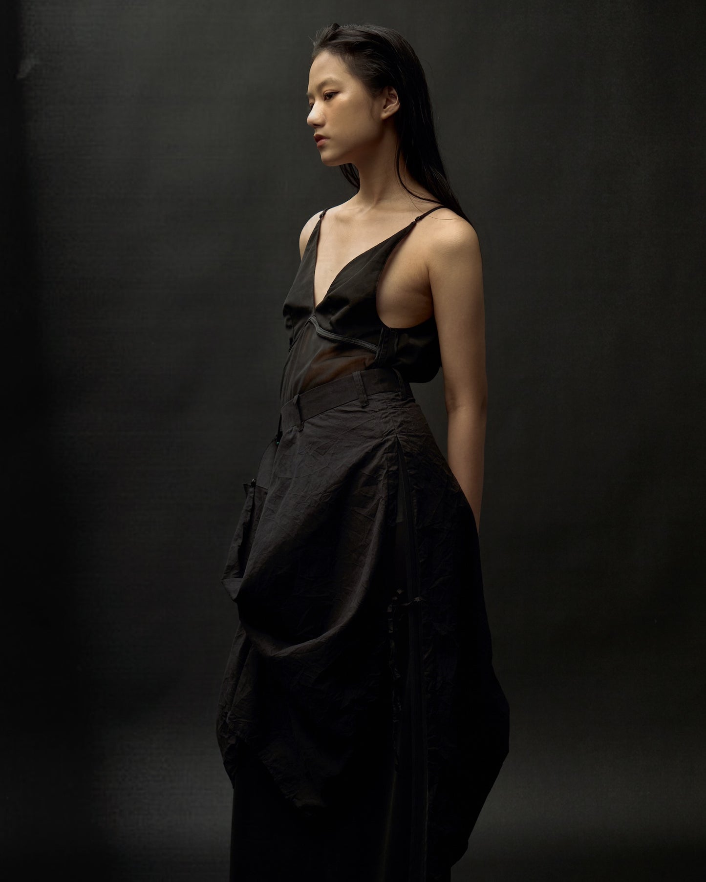 WRAPPED WRINKLE SHIRT