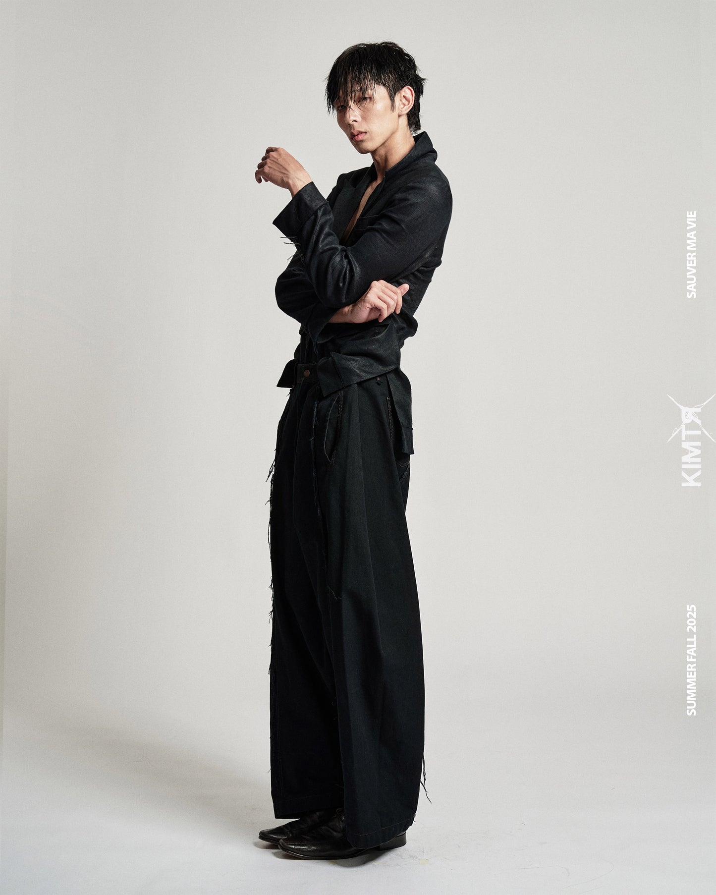 CHARCOAL LINEN BLAZER