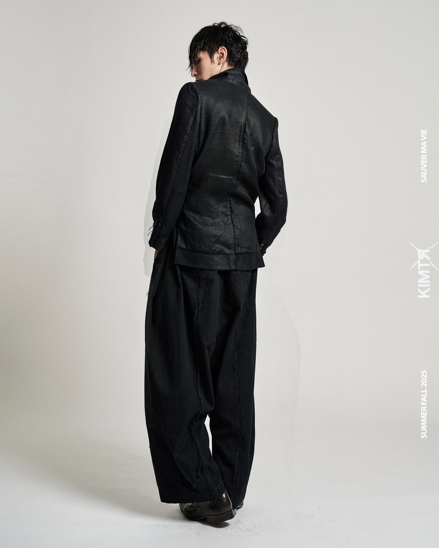 CHARCOAL LINEN BLAZER