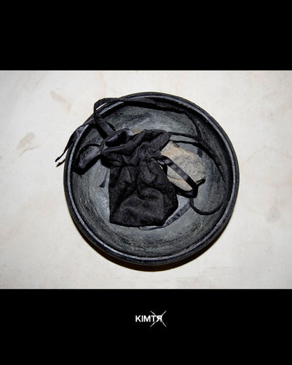 JACQUARD RUCHED POUCH