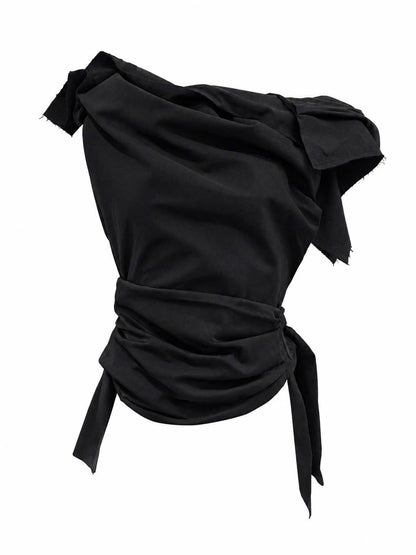 CAPPER BELTED STRAP TOP