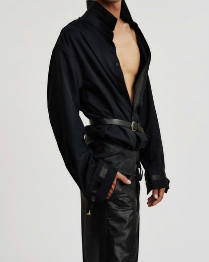 TAFFETA DOUBLE WAISTBAND