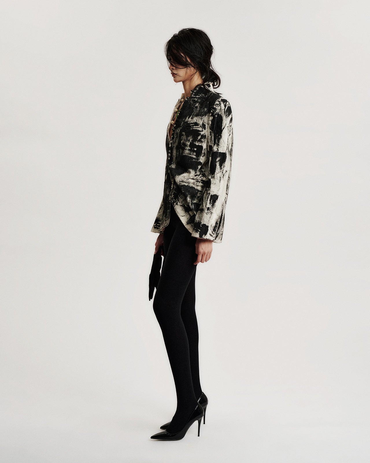 TOBACCO TONNED-TOUCH BLAZER