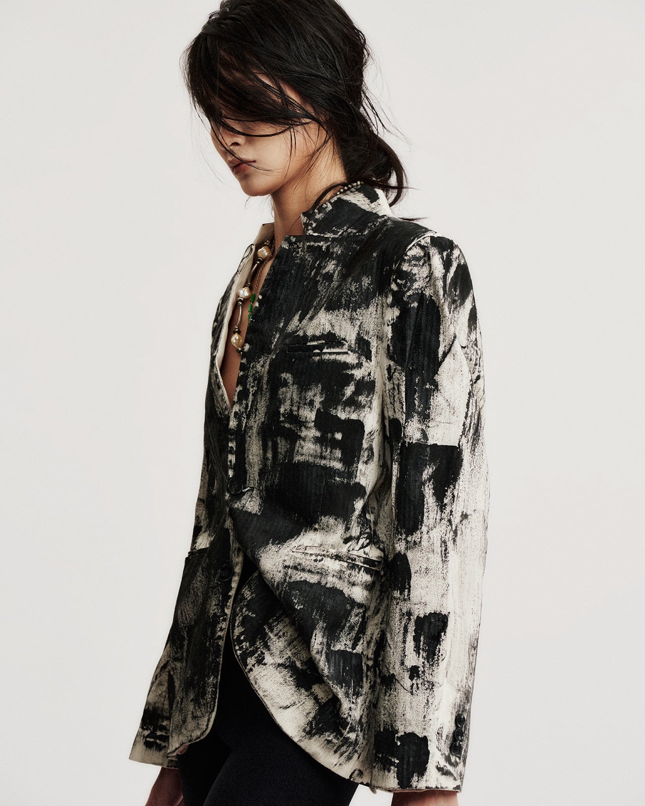 TOBACCO TONNED-TOUCH BLAZER