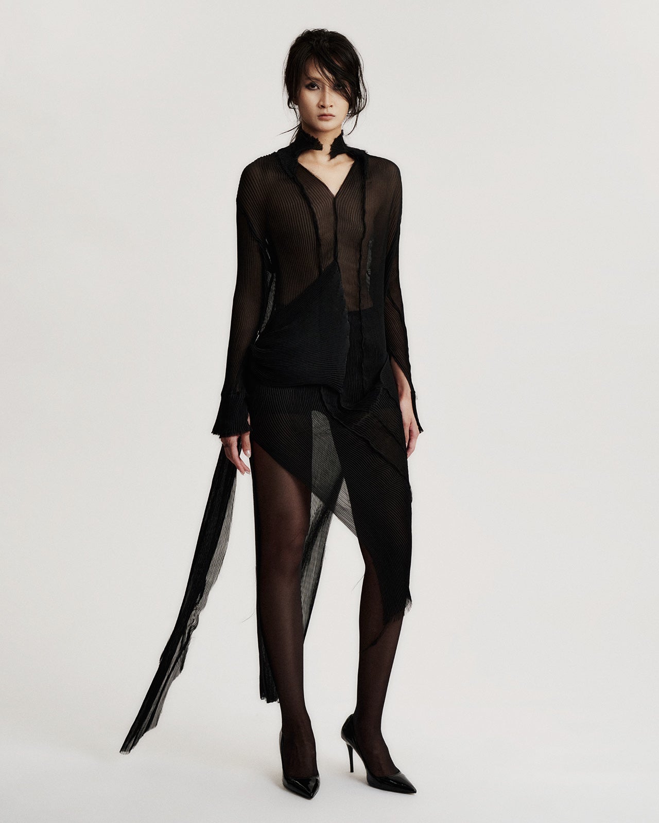 ZUNKY PLEATED DRESS SHIRT