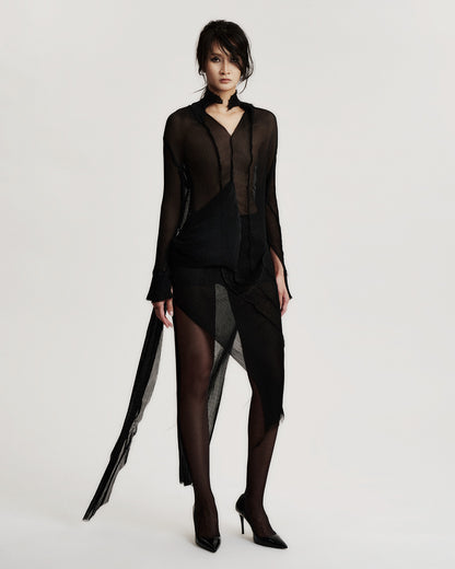 ZUNKY PLEATED DRESS SHIRT