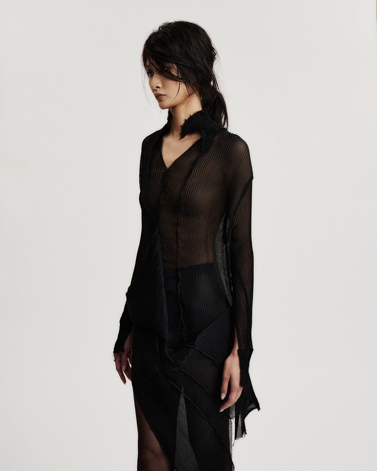 ZUNKY PLEATED DRESS SHIRT