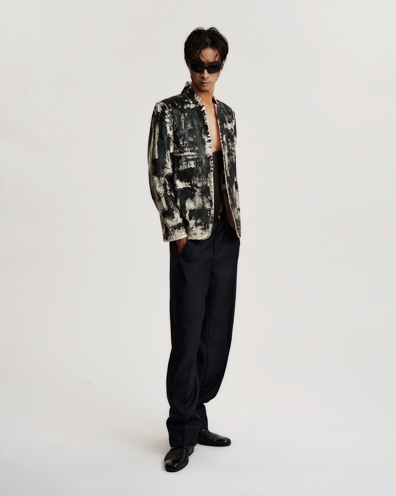 TOBACCO TONNED-TOUCH BLAZER