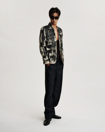 TOBACCO TONNED-TOUCH BLAZER