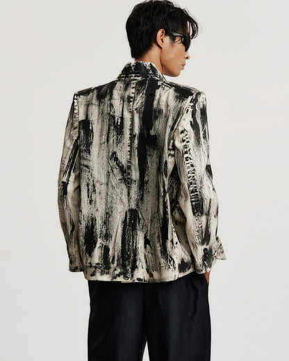 TOBACCO TONNED-TOUCH BLAZER