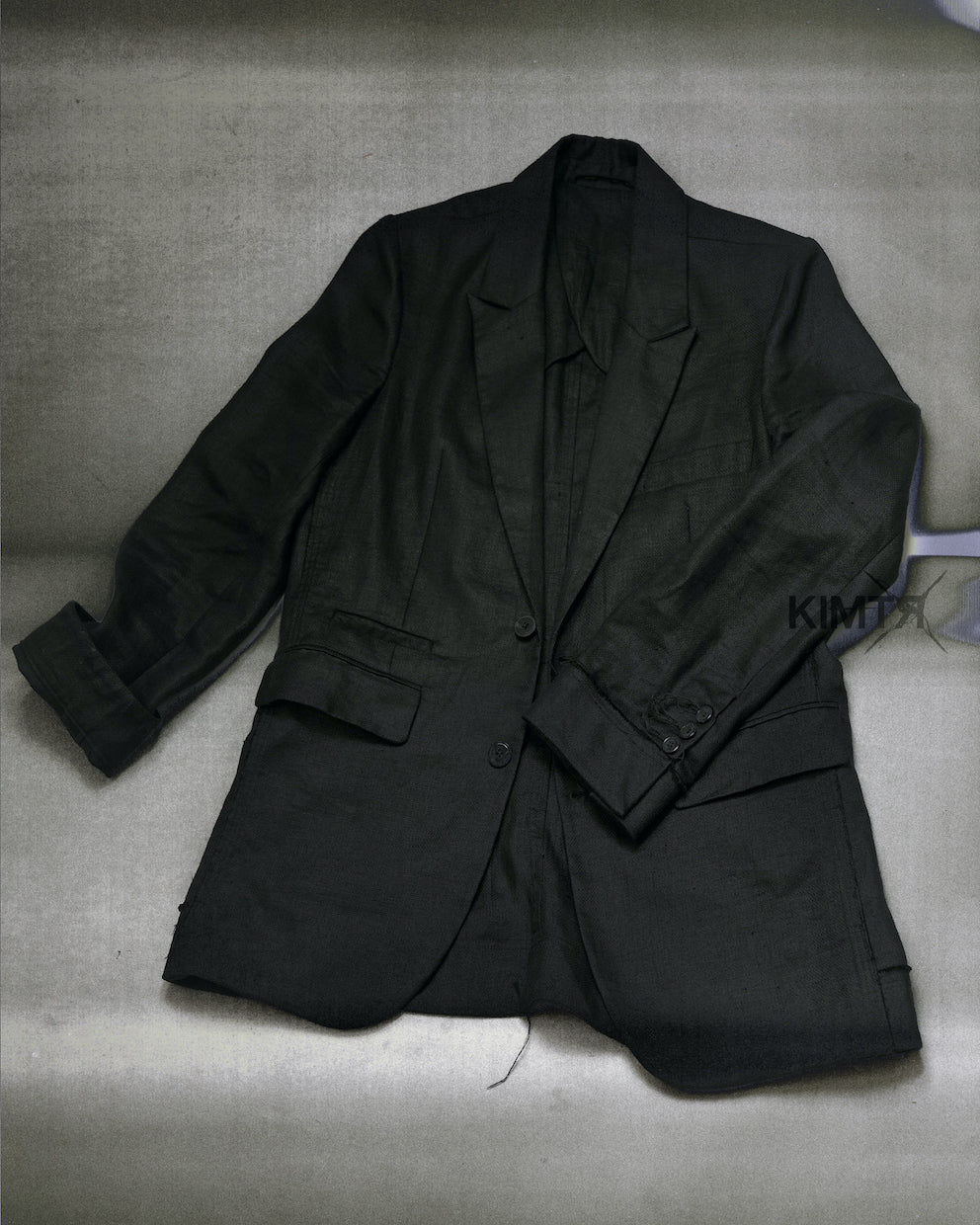 CHARCOAL LINEN BLAZER