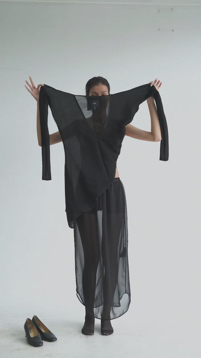 COURBE TANK SCARF TOP